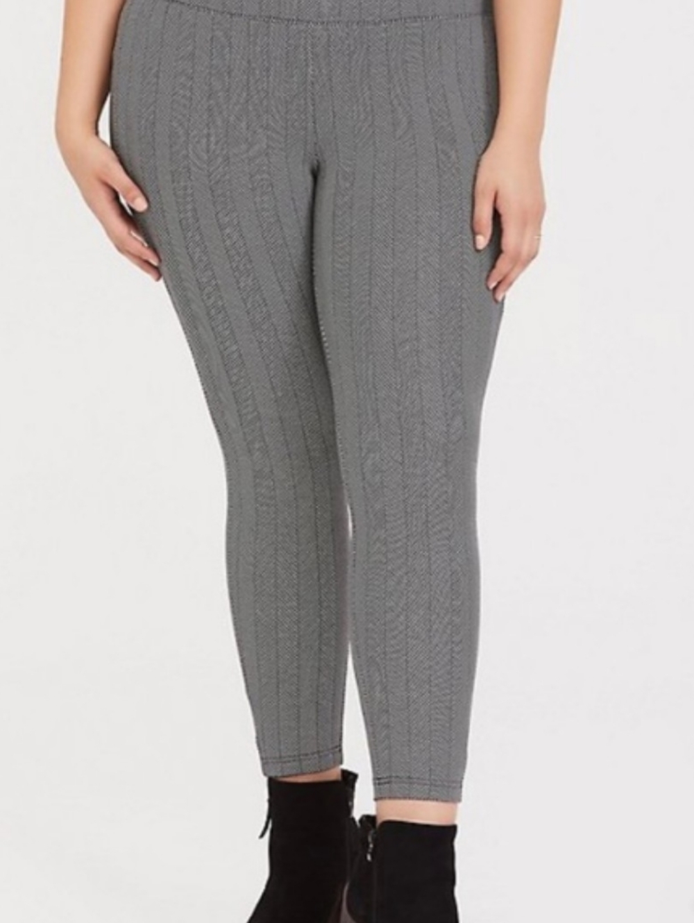 Torrid Gray Ponte Cropped Leggings Women's Knit Pants